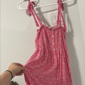 Pink bow Maxi Sundress